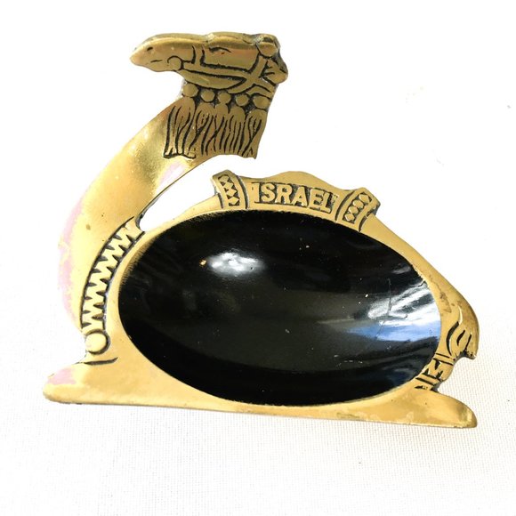 Camel Brass Trinket Ashtray Isreal Souvenir - Picture 2 of 7